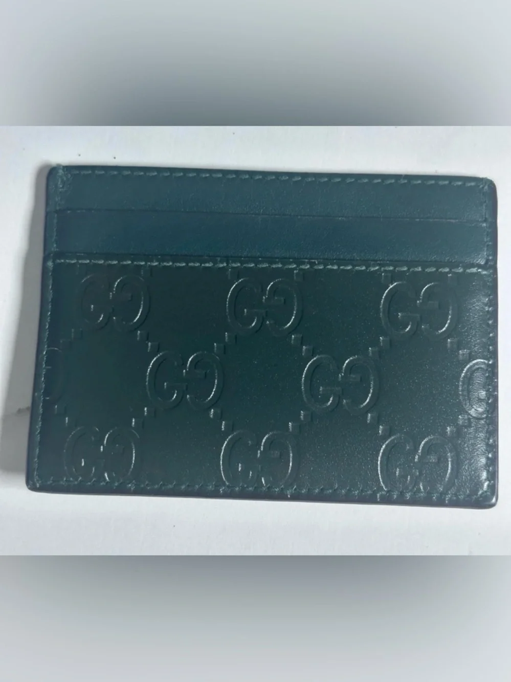 Gucci Guccissima GreenTiger Card Case